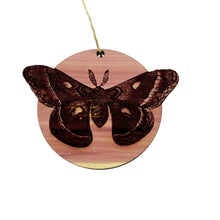 Load image into Gallery viewer, Cecropia Moth - Cedar Ornament