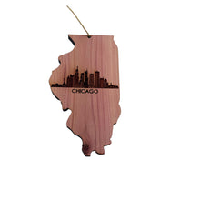 Load image into Gallery viewer, Chicago IL - Cedar Ornament