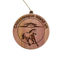 Load image into Gallery viewer, Chincoteague Island VA - Cedar Ornament