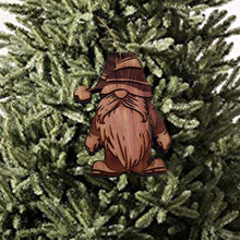 Load image into Gallery viewer, Christmas bearded gnome - Cedar Ornament