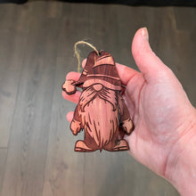 Load image into Gallery viewer, Christmas bearded gnome - Cedar Ornament