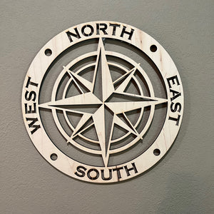 Compass Rose Sign 15x15