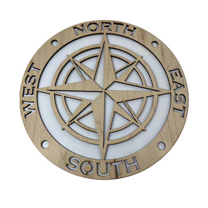 Compass Rose Sign 15x15