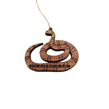 Load image into Gallery viewer, Coral Snake - Cedar Ornament