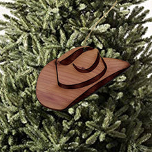 Load image into Gallery viewer, Cowboy Hat - Cedar Ornament