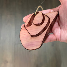 Load image into Gallery viewer, Cowboy Hat - Cedar Ornament