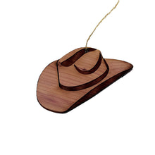 Load image into Gallery viewer, Cowboy Hat - Cedar Ornament