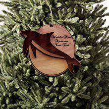 Load image into Gallery viewer, Custom PERSONALIZED Dolphin Worlds Most Awesome Your Text - Cedar Ornament