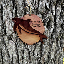 Load image into Gallery viewer, Custom PERSONALIZED Dolphin Worlds Most Awesome Your Text - Cedar Ornament