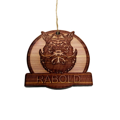 CEDAR Customized Personalized Wild Boar Head - Cedar Ornament