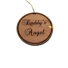 Load image into Gallery viewer, Daddys Angel - Cedar Ornament