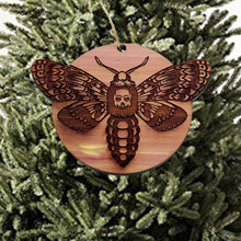 Load image into Gallery viewer, Deaths Head Hawk Moth - Cedar Ornament