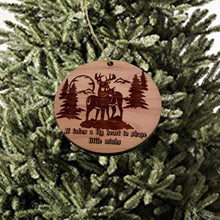 Load image into Gallery viewer, Deer Mountain It takes a big heart - Cedar Ornament