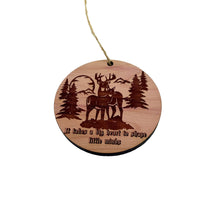 Load image into Gallery viewer, Deer Mountain It takes a big heart - Cedar Ornament