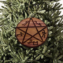 Load image into Gallery viewer, Demon Trap - Cedar Ornament