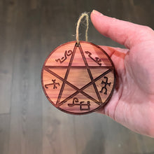 Load image into Gallery viewer, Demon Trap - Cedar Ornament