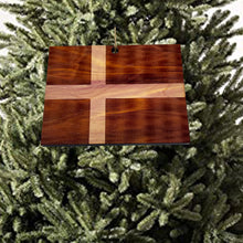 Load image into Gallery viewer, Denmark Flag - Cedar Ornament