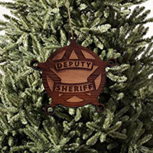 Load image into Gallery viewer, Deputy Sheriff - Cedar Ornament