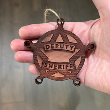 Load image into Gallery viewer, Deputy Sheriff - Cedar Ornament