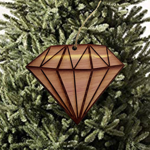 Diamond - Cedar Ornament