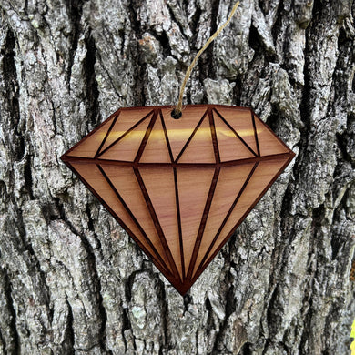 Diamond - Cedar Ornament