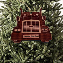 Load image into Gallery viewer, Diesel Worlds Best Dad - Cedar Ornament