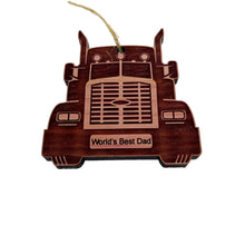 Load image into Gallery viewer, Diesel Worlds Best Dad - Cedar Ornament