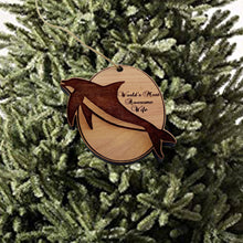 Load image into Gallery viewer, Dolphin Worlds Most Awesome Wife - Cedar Ornament