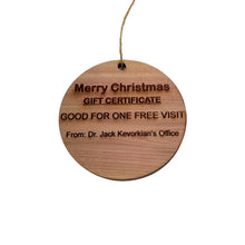 Load image into Gallery viewer, Dr Kevorkian - Cedar Ornament