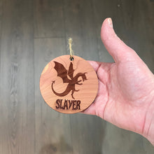 Load image into Gallery viewer, Dragon Slayer - Cedar Ornament