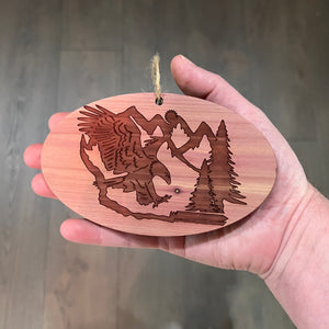 Eagle Mountain - Cedar Ornament