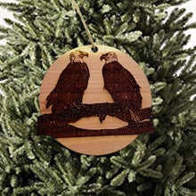 Load image into Gallery viewer, Eagle Pair - Cedar Ornament