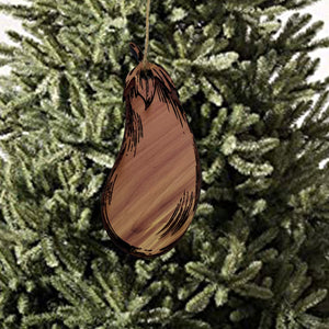 Eggplant - Cedar Ornament