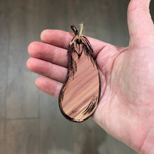 Load image into Gallery viewer, Eggplant - Cedar Ornament