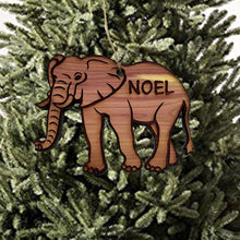 Load image into Gallery viewer, Elephant Noel - Cedar Ornament