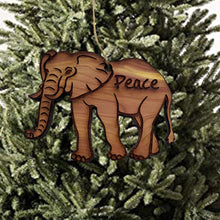 Load image into Gallery viewer, Elephant Peace - Cedar Ornament