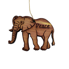 Load image into Gallery viewer, Elephant Peace - Cedar Ornament