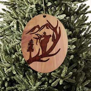 Elk Mountain - Cedar ornament