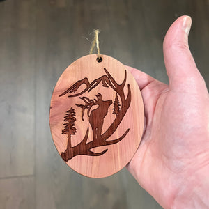 Elk Mountain - Cedar ornament