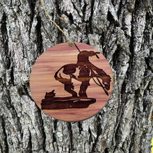 Load image into Gallery viewer, End of Trail Native American - Cedar Ornament