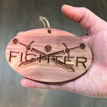 Load image into Gallery viewer, Fighter - Cedar Ornament