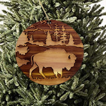 Load image into Gallery viewer, Free Range American Bison - Cedar Ornament