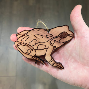 Frog - Cedar Ornament