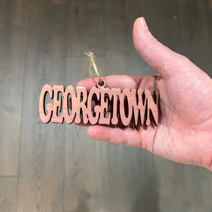 Georgetown - Cedar Ornament