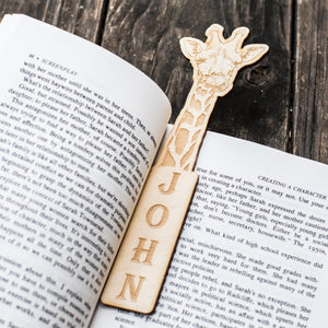 Bookmark - PERSONALIZED - Giraffe