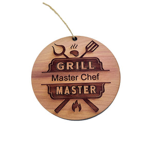 Grill Master - Cedar Ornament