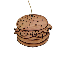 Load image into Gallery viewer, Hamburger - Cedar Ornament