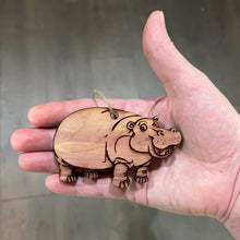 Load image into Gallery viewer, Hippo - Cedar Ornament