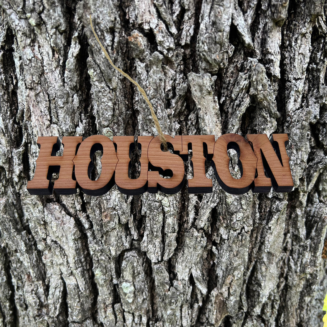 Houston - Cedar Ornament