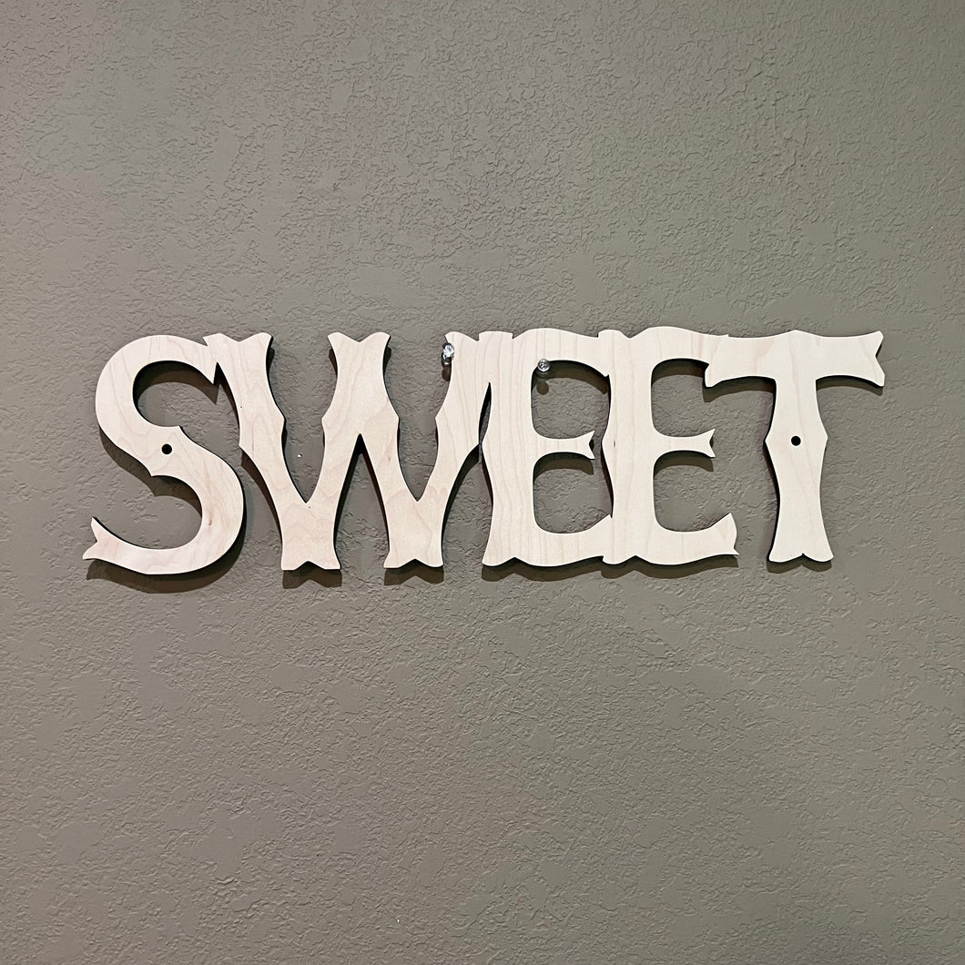 SWEET sign 5x17